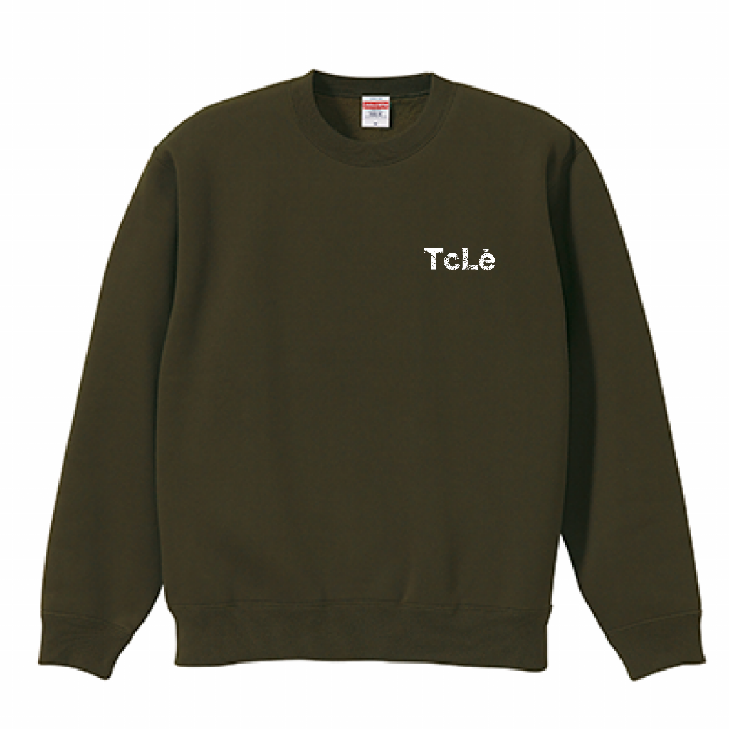 TCLEロゴ クルーネック スウェット(裏起毛)