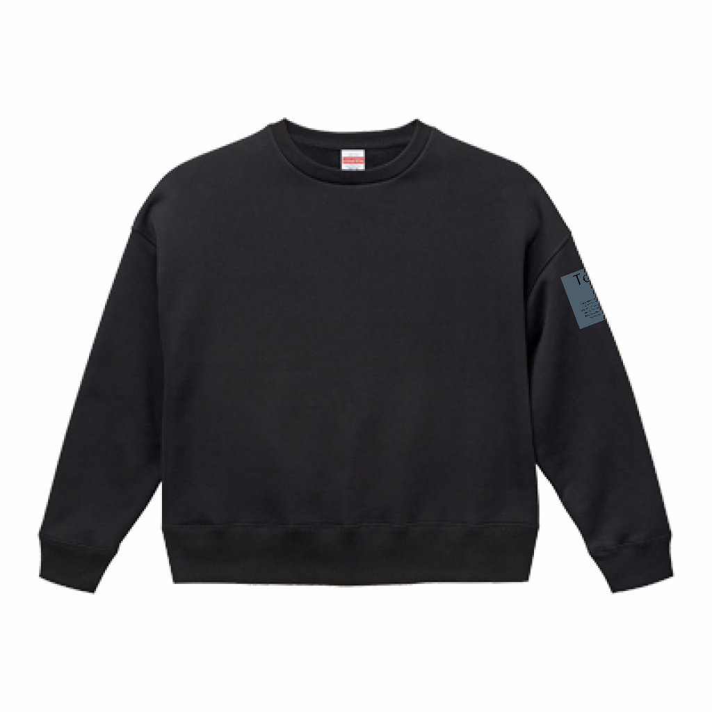 Simple Tag Design ビッグシルエット クルーネックスウェット