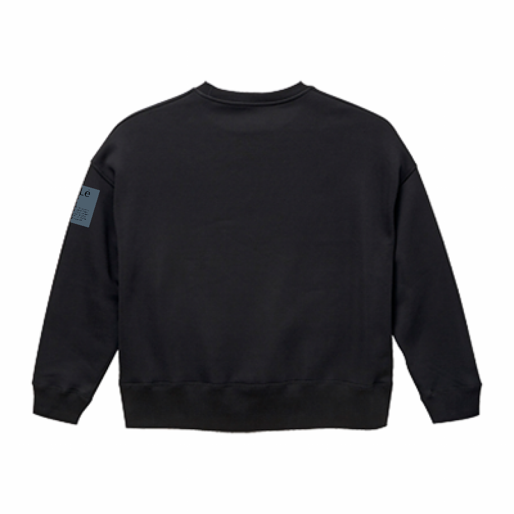 Simple Tag Design ビッグシルエット クルーネックスウェット