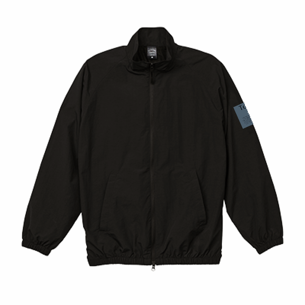 Simple Tag Design ナイロン トレーニング ジャケット(裏地付)