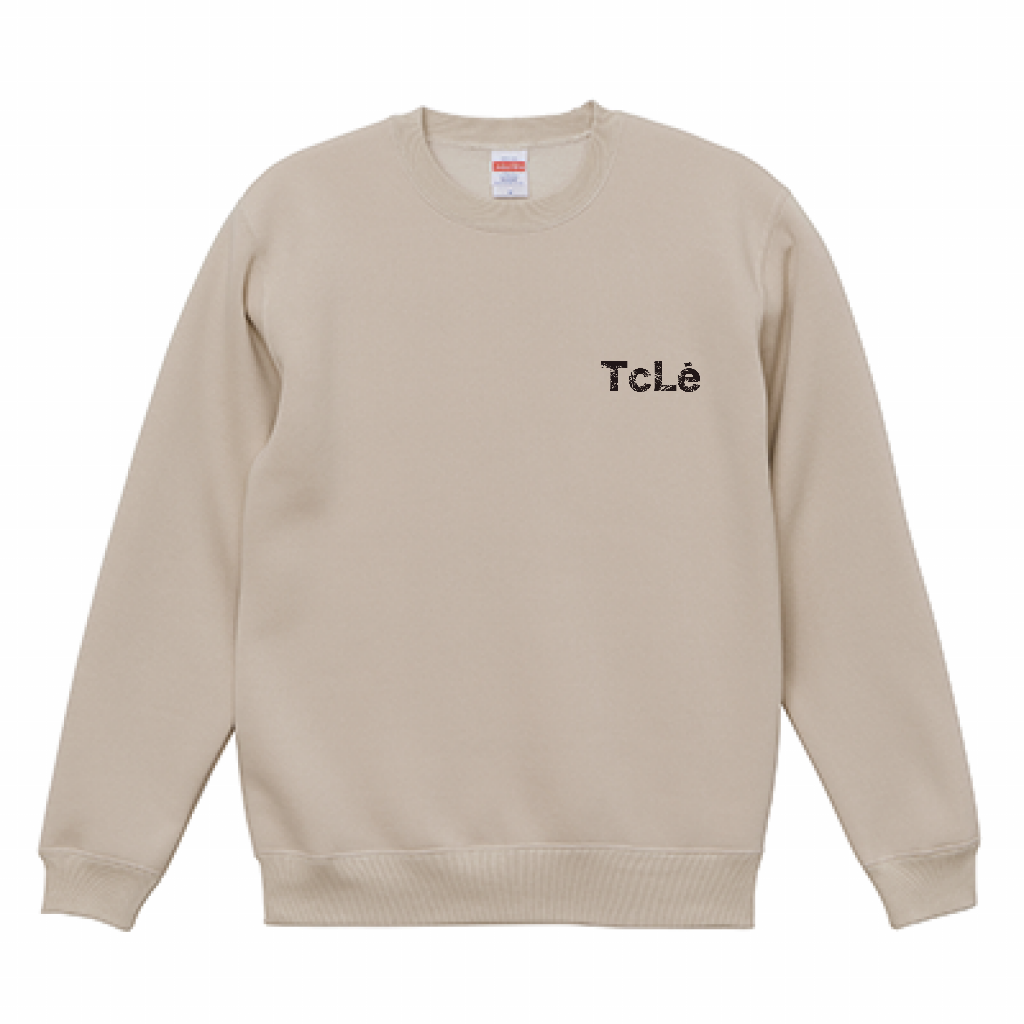 TCLEロゴ クルーネック スウェット(裏起毛)